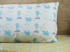 Rainboo ☁ Block Printed ☁ Dancing Unicorns Bedding Set- Sunny side up - 12