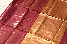 Pavitra . पवित्रा | Handwoven Maheshwari Silk Saree With Zari Pallu