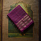 buy Handwoven Maheshwari Checks Saree ~ Purple