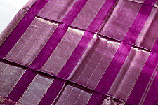 Colors of Devotion | Handwoven Maheshwari Silk Checks Saree ~ Purple