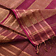 buy Handwoven Maheshwari Checks Saree ~ Purple