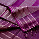 buy Handwoven Maheshwari Checks Saree ~ Purple