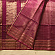 buy Handwoven Maheshwari Checks Saree ~ Purple