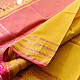 buy Handloom Maheshwari Self Stripe Saree - Yellow