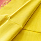 buy Handloom Maheshwari Yellow Silk Saree With Pink Pallu