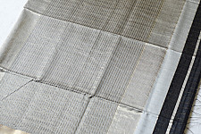 Pavitra . पवित्रा | Handloom Maheshwari Silk Black Saree