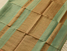 Colors of Devotion | Maheshwari Silk - Golden Zri And Tissue Saree  - Pistachio Green