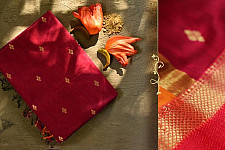 Ojovati ❢ Maheshwari ❢ Cotton Silk Saree with Zari Border ❢ 10