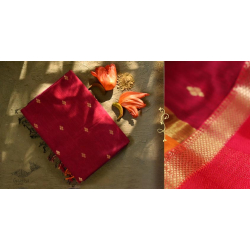 Ojovati ❢ Maheshwari ❢ Cotton Silk Saree with Zari Border ❢ 10