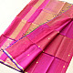 buy Zari Border Maheshwari Silk Saree ~ Rani Pink