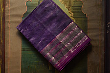 Colors of Devotion | Handwoven Maheshwari Zari Checks Silk Saree