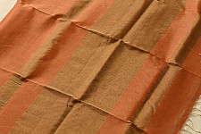 Colors of Devotion | Maheshwari Handwoven Silk - Golden Zri And Tissue Saree