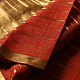 buy Maheshwari Silk Stripe Saree With Zari Border