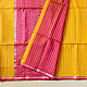 buy Zari Stripes Maheshwari Silk Saree ~ Yellow