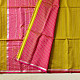 buy Zari Stripes Maheshwari Handloom Silk Saree