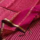 buy Handloom Rani Pink Maheshwari Silk Saree
