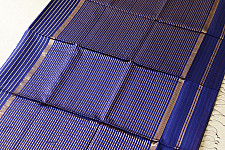 Pavitra . पवित्रा | Zari Stripes Maheshwari Saree ~ Royal Blue