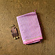 buy Handloom Maheshwari Silk Saree With Zari Stripe - Pink & Purple