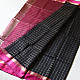 buy Handloom Maheshwari Silk Black Zari Checks Saree