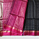 buy Handloom Maheshwari Silk Black Zari Checks Saree