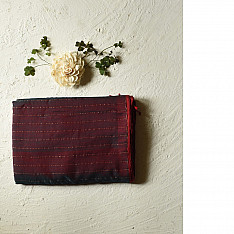 Iris ~ Maheshwari Handloom | Reversible Pure Cotton Saree - Dhoop Chhaon 