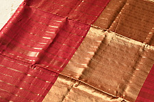 Pavitra . पवित्रा | Handwoven Maheshwari Stripe Silk & Zari Saree