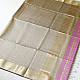 buy Handloom Maheshwari Silk Checks Saree ~ Mauve Pink
