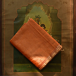 Colors of Devotion | Maheshwari Silk - Golden Zri And Tissue Saree  - A