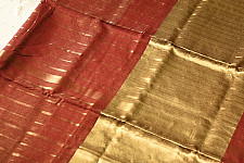 Pavitra . पवित्रा | Handwoven Maheshwari Silk Saree With Zari Pallu