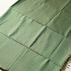 Iris ~ Maheshwari Handloom | Reversible Pure Cotton Saree - Pistachio Green 