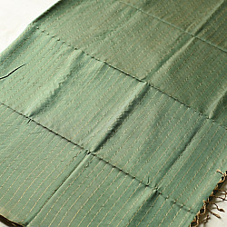 Iris ~ Maheshwari Handloom | Reversible Pure Cotton Saree - Pistachio Green 