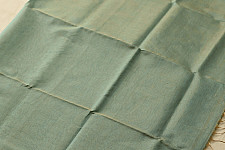 Colors of Devotion | Maheshwari Silk - Golden Zri And Tissue Saree - Greenish Blue