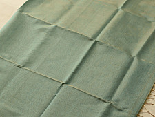 Colors of Devotion | Maheshwari Silk - Golden Zri And Tissue Saree - Greenish Blue