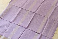 Pavitra . पवित्रा | Handloom Silver Zari Border Maheshwari Silk Saree ~ Purple