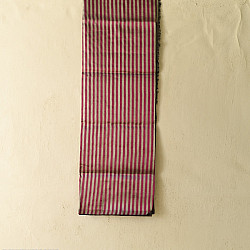 Rekha | Maheshwari Silk Dress Material (Top & Dupatta) - Rani Pink & Silver