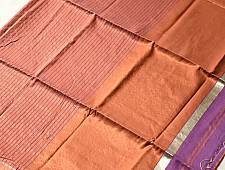 Iris ~ Maheshwari Handloom | Allover Zari Stripe Saree