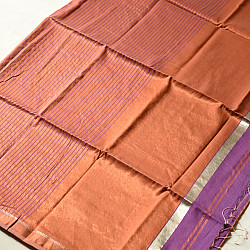 Iris ~ Maheshwari Handloom | Allover Zari Stripe Saree