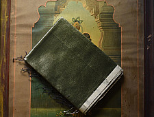 Colors of Devotion | Handwoven Maheshwari Silk Saree ~ Green