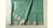 buy Handwoven Maheshwari silk saree - pistachio color