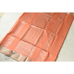 Pavitra . पवित्रा | Handwoven Maheshwari Silk Saree With All Over Butta