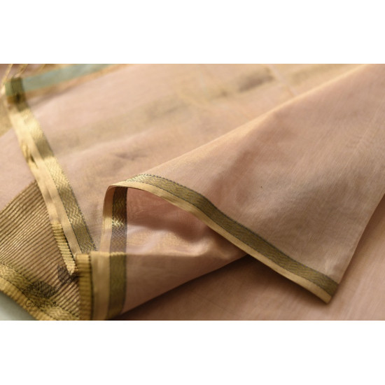 Handwoven Maheshwari Tussar Silk & Zari Saree