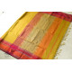 buy Handwoven Maheshwari Silk Saree With Resham Border and Kosa Pallu