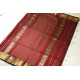 buy  Handwoven Maheshwari Maroon With Golder Border Saree