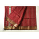 buy  Handwoven Maheshwari Maroon With Golder Border Saree