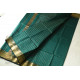 buy  Handwoven Maheshwari Saree With Zari Checks - Teal