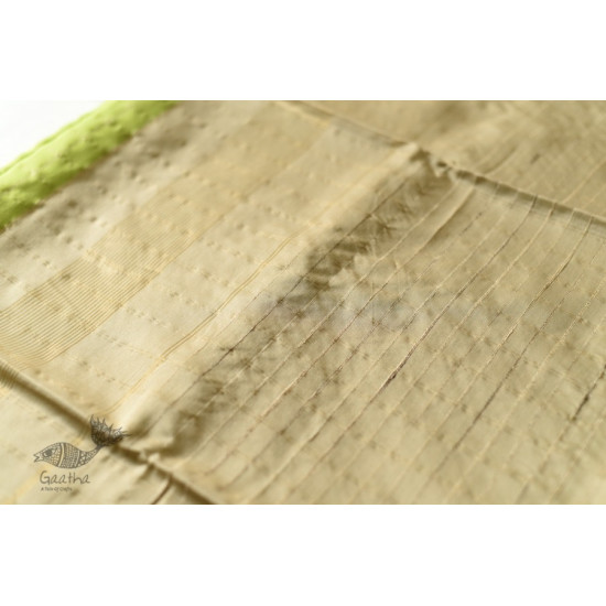 buy Handwoven Maheshwari Checks Saree - Liril Green Color