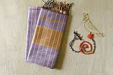 Rekha | Maheshwari - Silk Dress Material (Top & Dupatta)