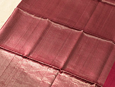 Colors of Devotion | Handwoven Maheshwari Silk & Zari Rani Pink Saree