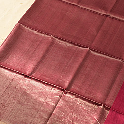 Colors of Devotion | Handwoven Maheshwari Silk & Zari Rani Pink Saree