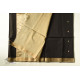 buy Handwoven Maheshwari Black Saree With Golden Pallu